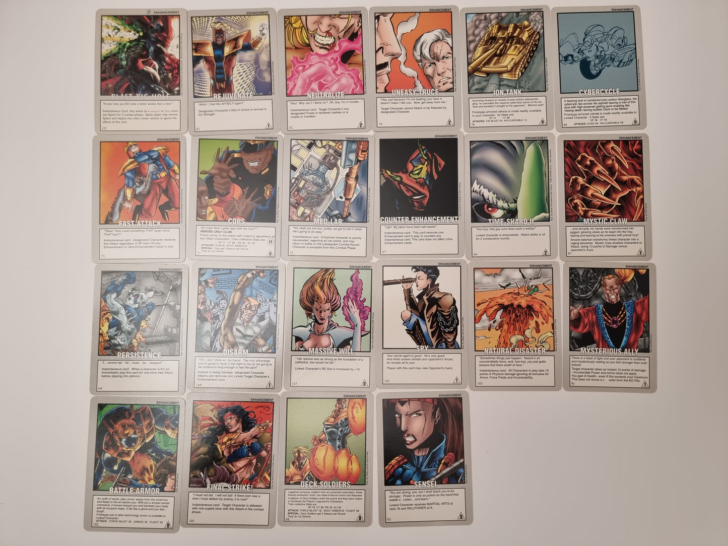 Power CARDZ Collectable Card Game fra 1995