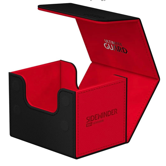 Sidewinder Deck Case Black/Red SYNERGY XenoSkin Standard Size (100+) Deck Box