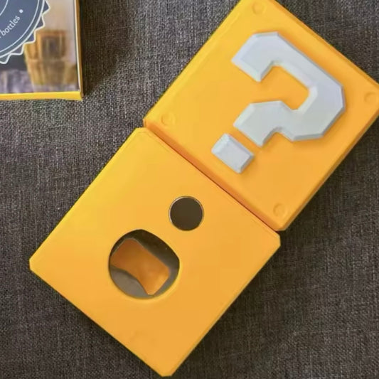 Super Mario spørsmålstegn med flaskeåpner