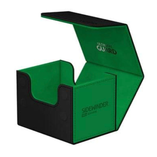 Sidewinder Deck Case Black/Green SYNERGY XenoSkin Standard Size (100+) Deck Box