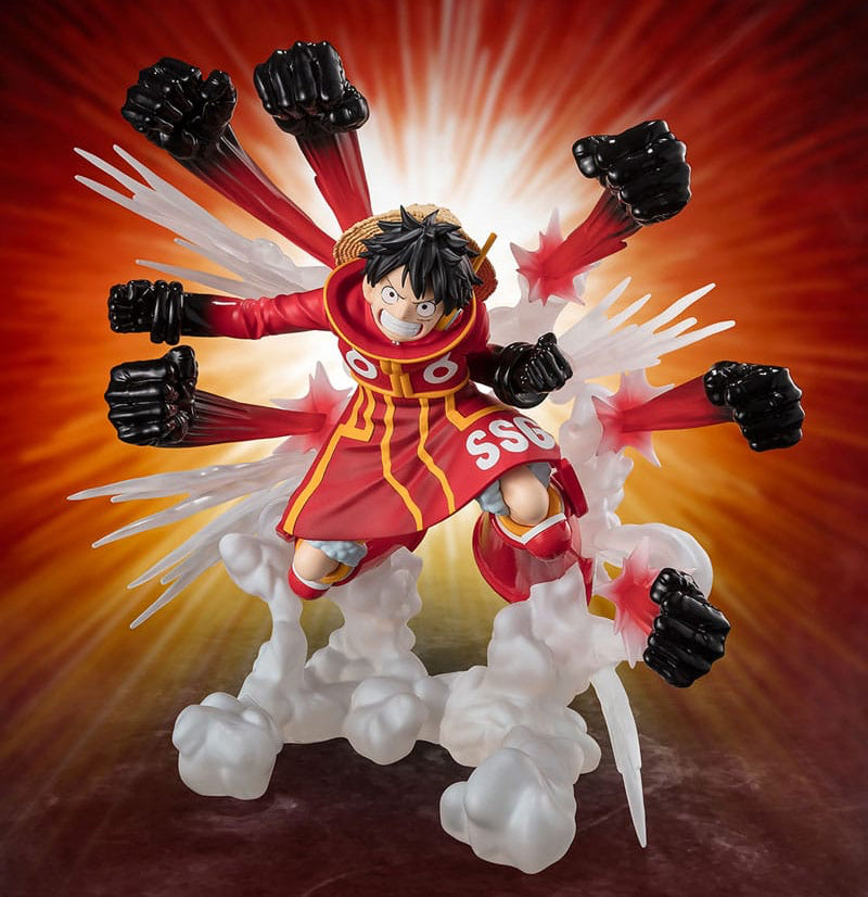 Monkey D. Luffy Gum Gum Hawk Gatling Figuarts ZERO Extra Battle PVC Statue 19 cm