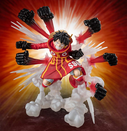 Monkey D. Luffy Gum Gum Hawk Gatling Figuarts ZERO Extra Battle PVC Statue 19 cm