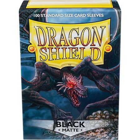 Dragon Shield - Matte Standard Size Sleeves 100pk - Black