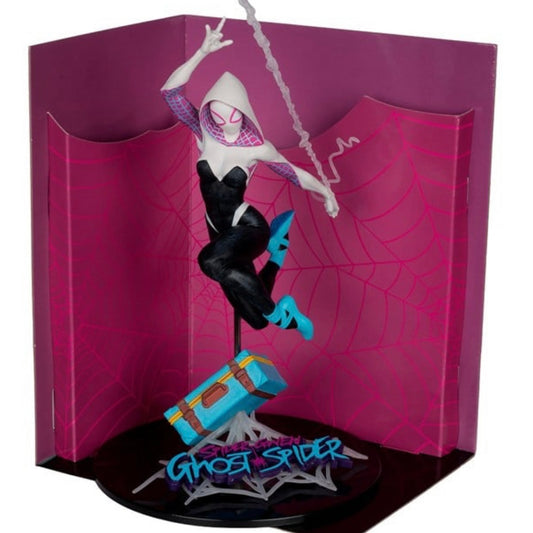 McFarlane Toys – Marvel Ghost-Spider Collectible with Scene (The Amazing Spider-Man #1)