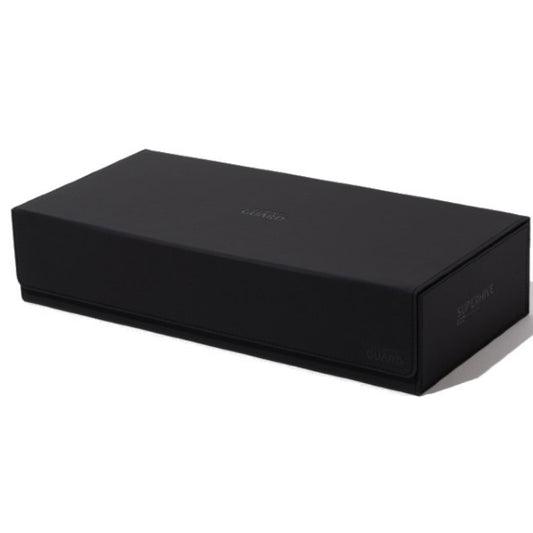 Superhive Flip Card Case Black Monocolor XenoSkin Standard Size (550+) Deck Box