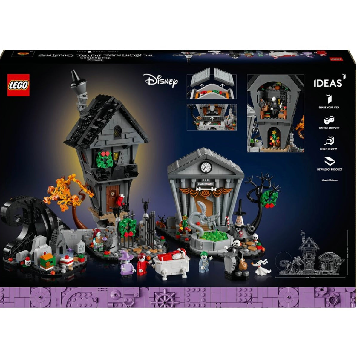 LEGO Ideas 21351 – Disney-filmen Tim Burtons Et førjulsmareritt