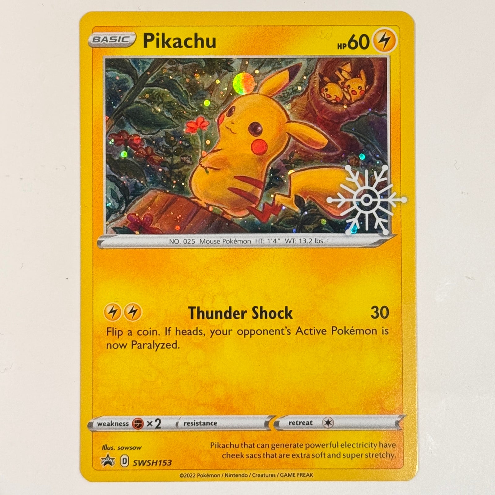 Pikachu SWSH153 Stamped Promo