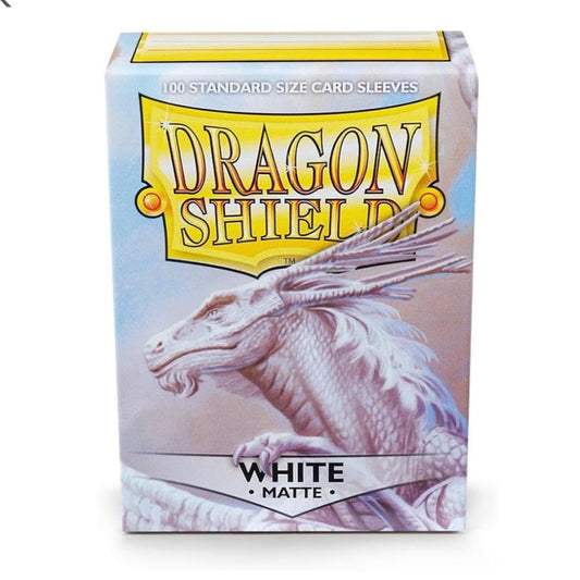 Dragon Shield - Matte Standard Size Sleeves 100pk - White
