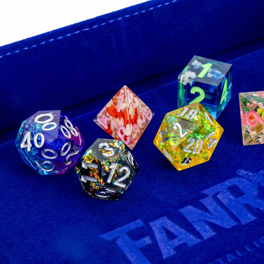 Mystery Misfit Sharp Edge Resin Polyhedral Dice Set