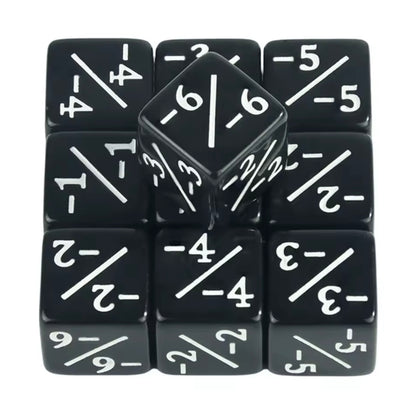 D6 Counter terninger  10-pakning