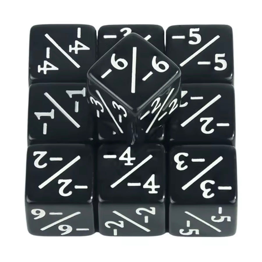 D6 Counter terninger  10-pakning