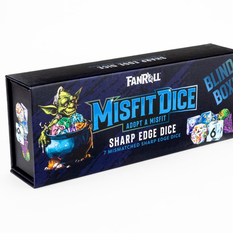 Mystery Misfit Sharp Edge Resin Polyhedral Dice Set