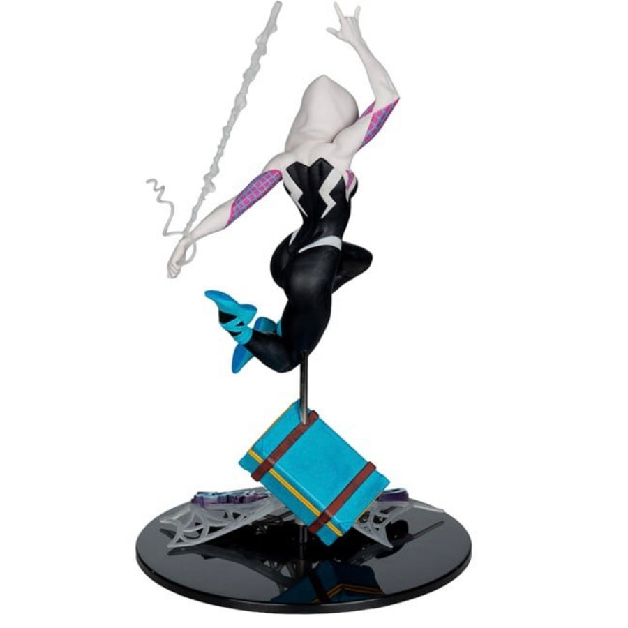 McFarlane Toys – Marvel Ghost-Spider Collectible with Scene (The Amazing Spider-Man #1)