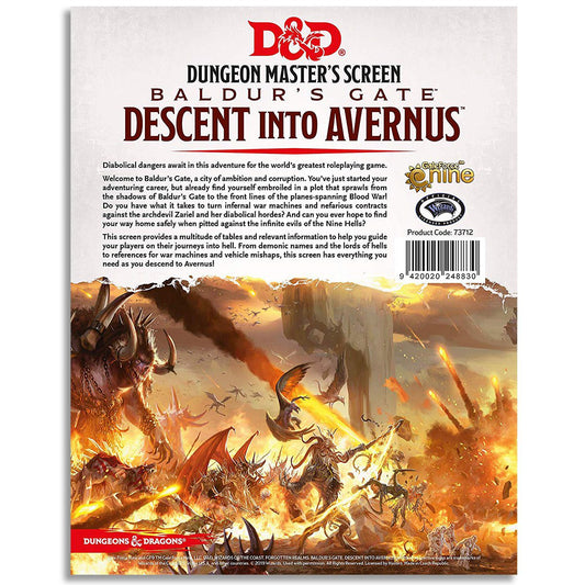 D&D Dungeon Master’s Screen: Baldur’s Gate – Descent into Avernus