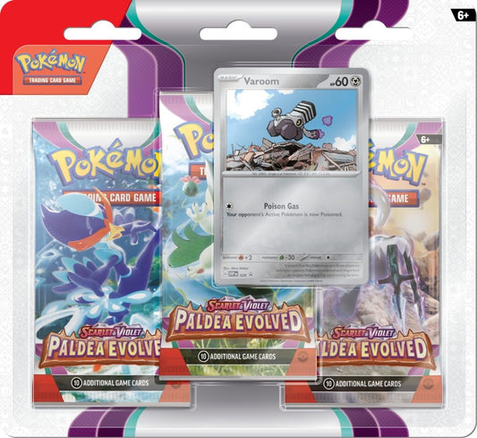 Pokémon Paldea Evolved 3-Pack Blister Varoom