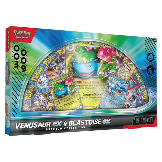 Pokémon Venusaur ex & Blastoise ex Premium Collection boks