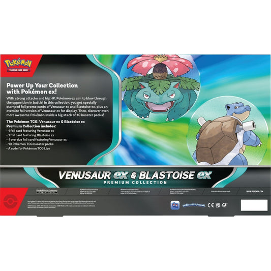 Pokémon Venusaur ex & Blastoise ex Premium Collection boks