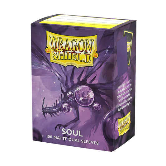 Dragon Shield - Dual Matte Art Standard Size Sleeves 100pk - Limited Edition Metallic Soul Purple