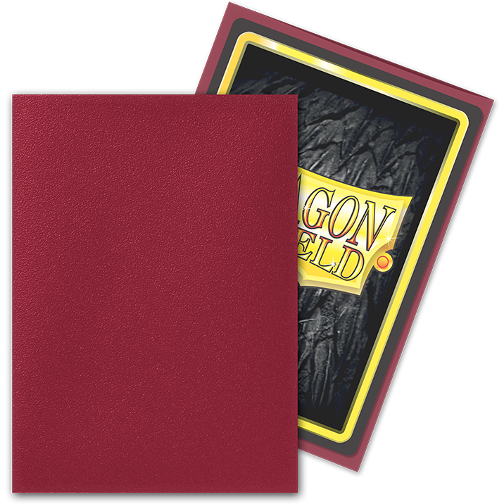 Dragon Shield - Matte Standard Size Sleeves 100pk - Blood Red