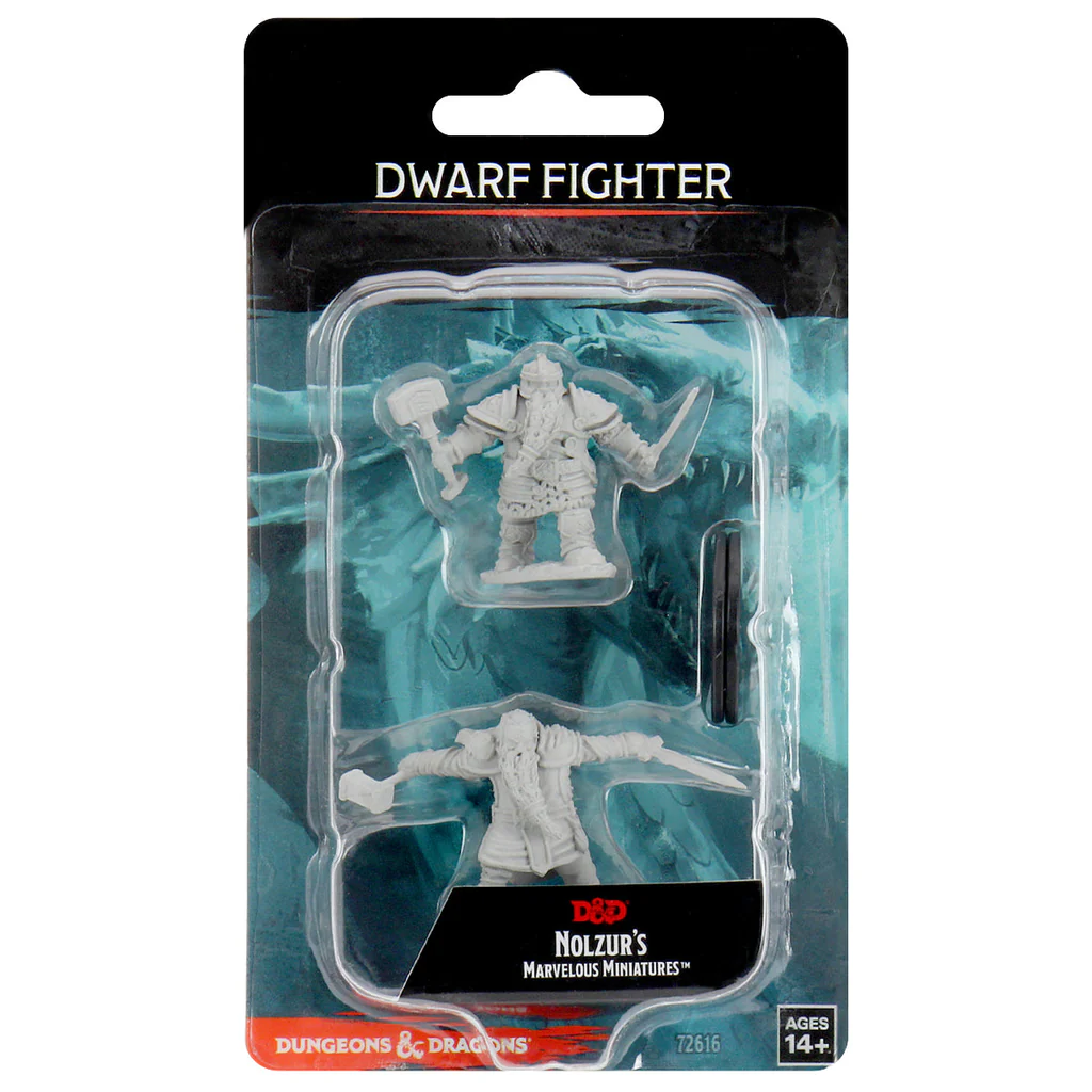 WizKids - D&D Nolzurs Marvelous Miniatures: Dwarf Male Fighter