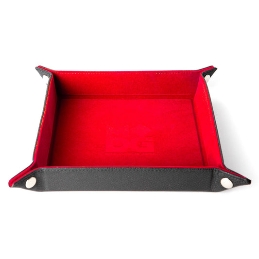 FanRoll Folding Dice Tray Velvet Red