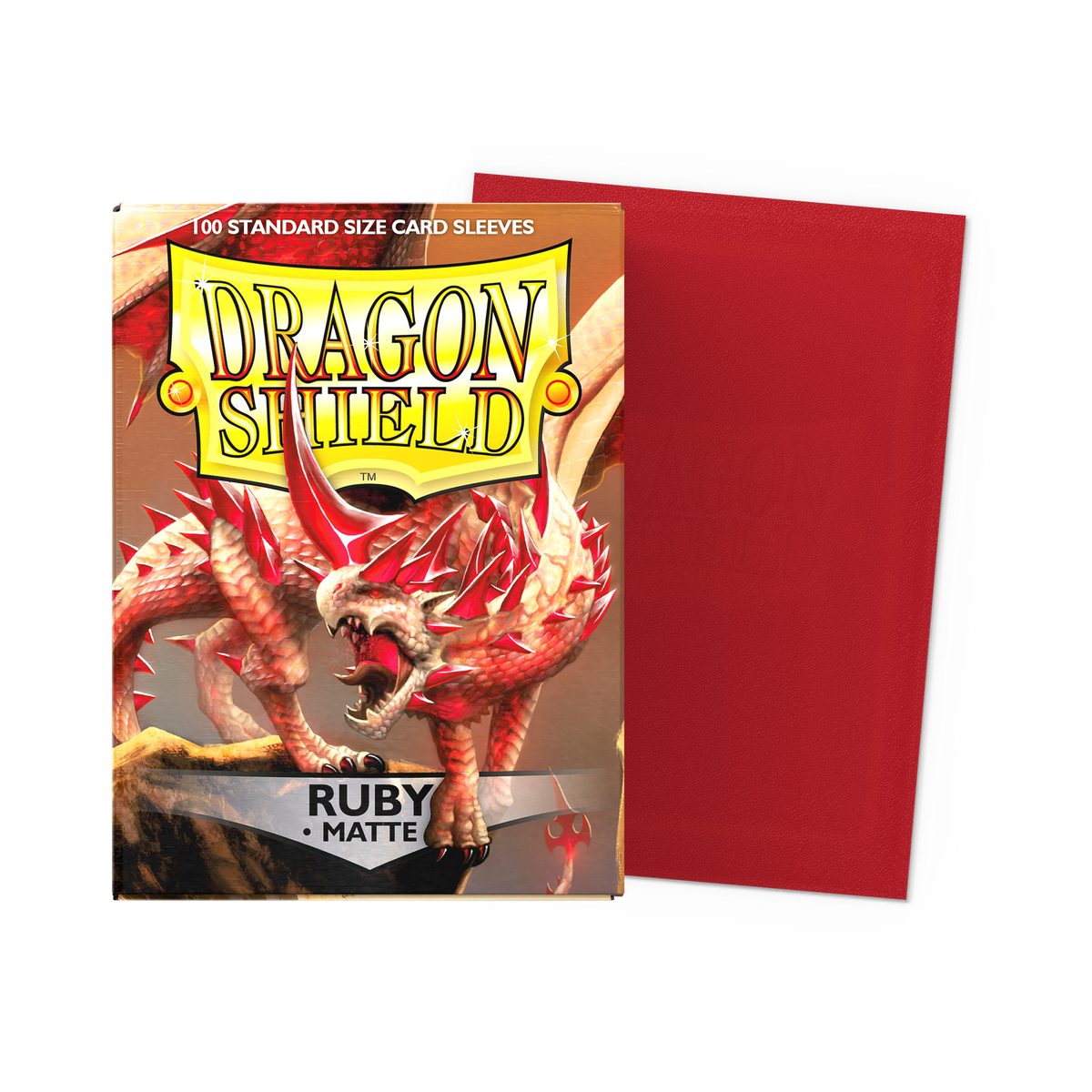 Dragon Shield - Matte Standard Size Sleeves 100pk - Ruby