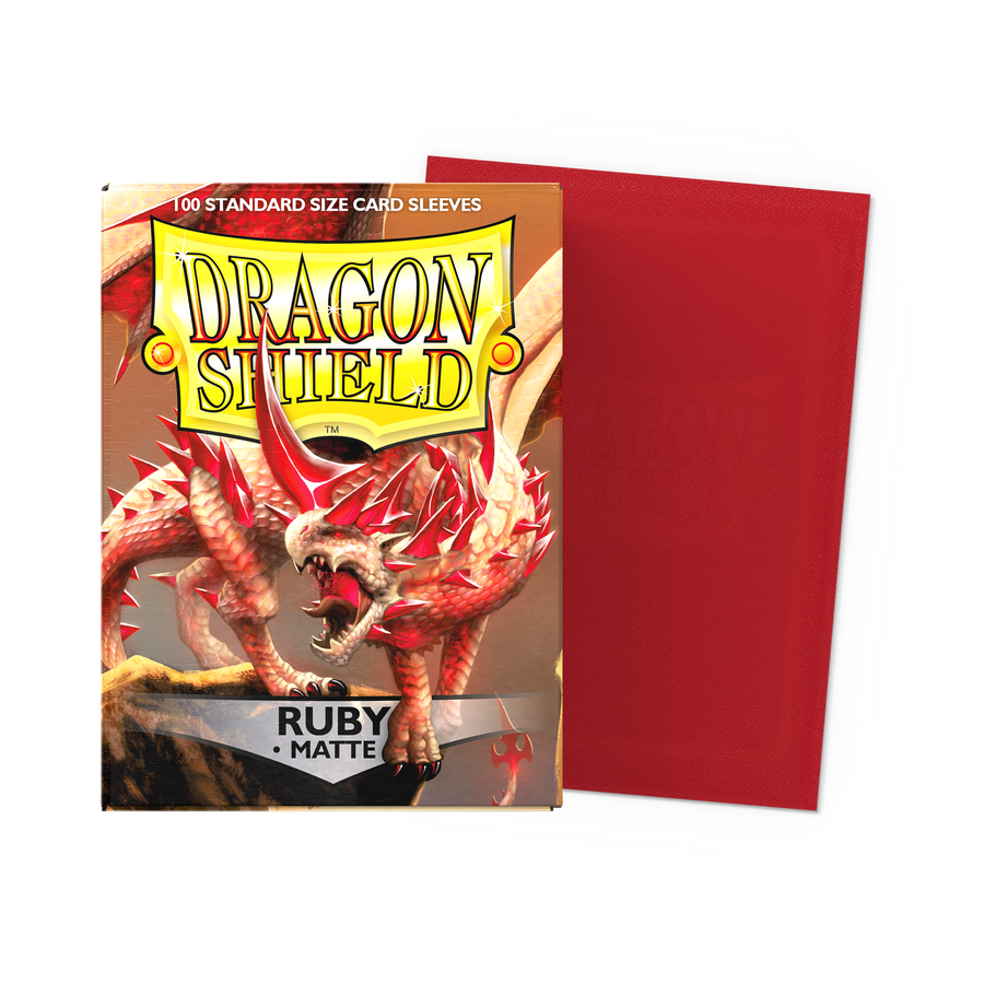 Dragon Shield - Matte Standard Size Sleeves 100pk - Ruby