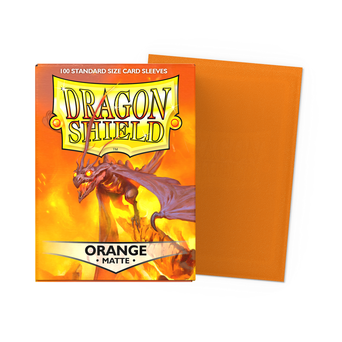 Dragon Shield - Matte Standard Size Sleeves 100pk - Orange