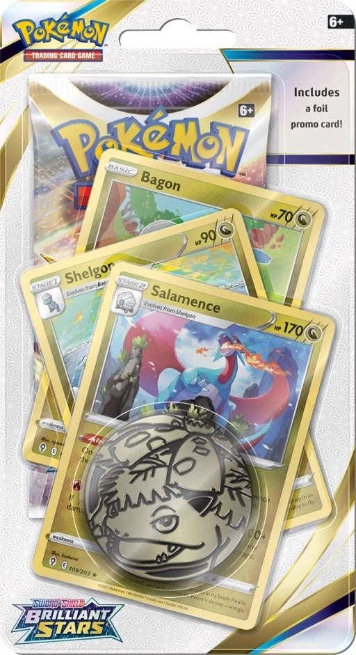 Pokémon Brilliant Stars Premium Checklane: Salamence & Hydreigon