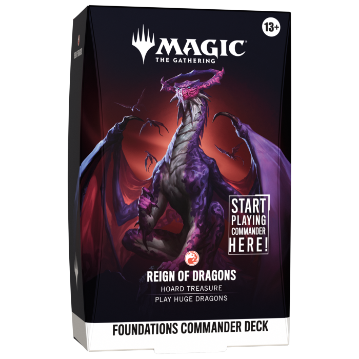 Magic: The Gathering Foundations Commander Deck Reign of Dragons
